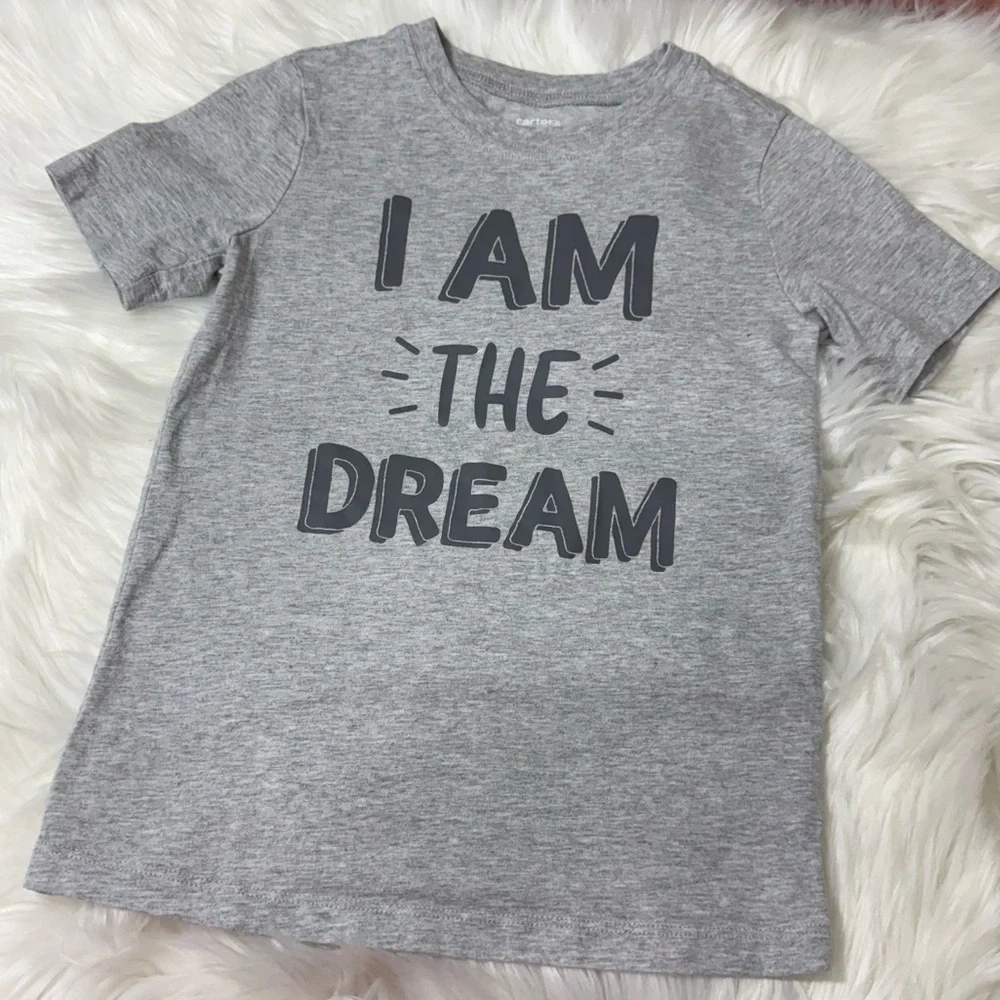 Carter's Youth Boy Size 6 Gray Kids T-Shirt - I Am The Dream